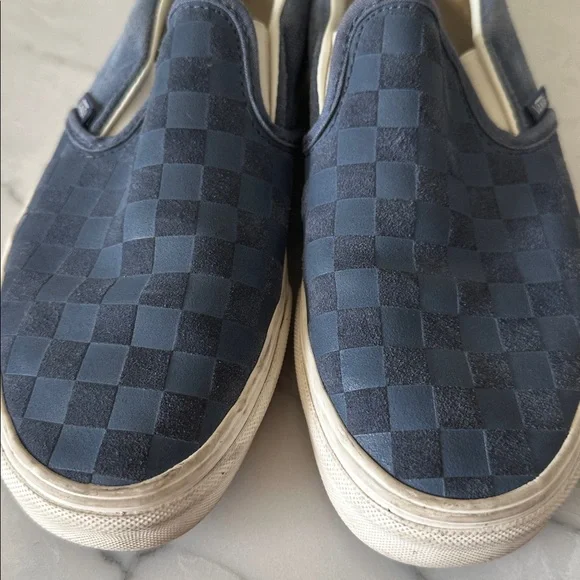 Vans Asher suede checkered slip-ons - Picture 3 of 6